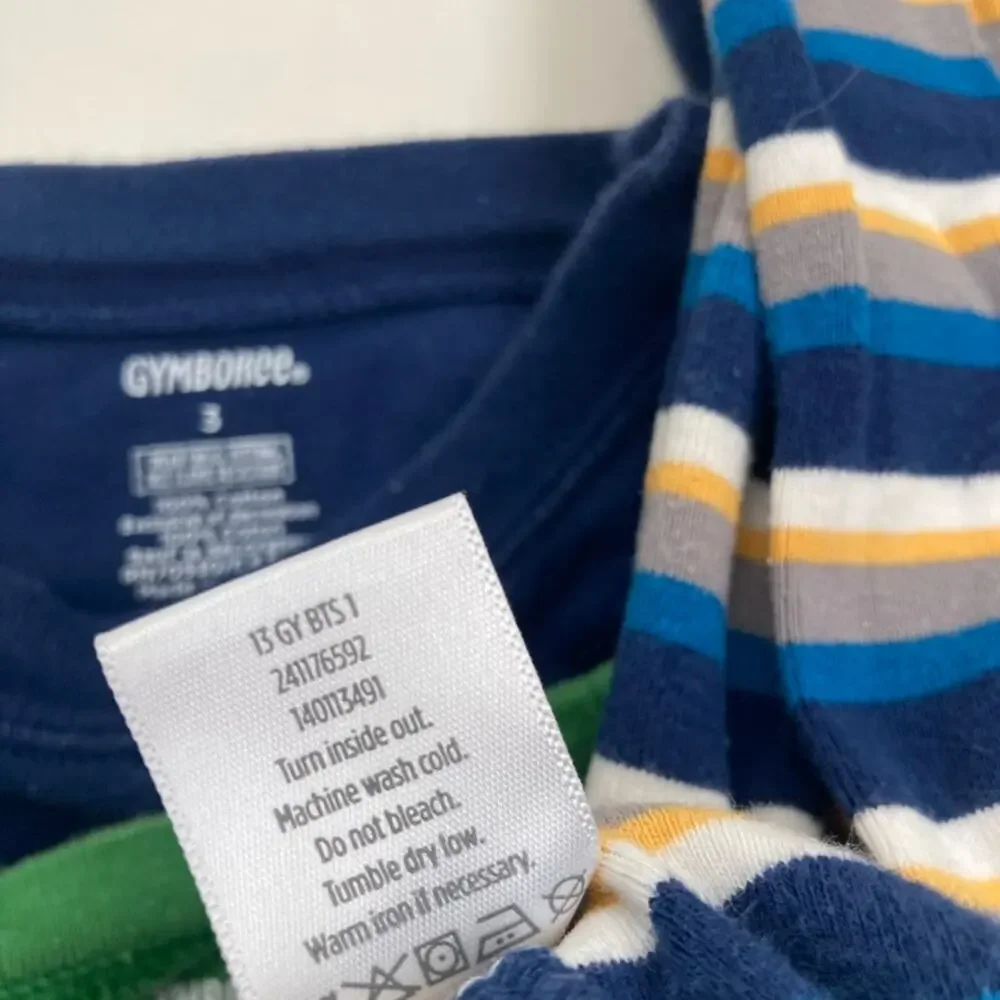 Gymboree Bundle of Pajamas - Gymmies - Green, Blue - 3